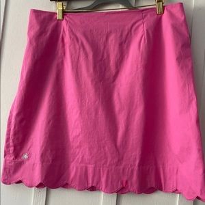 Lilly Pulitzer scalloped hem skirt